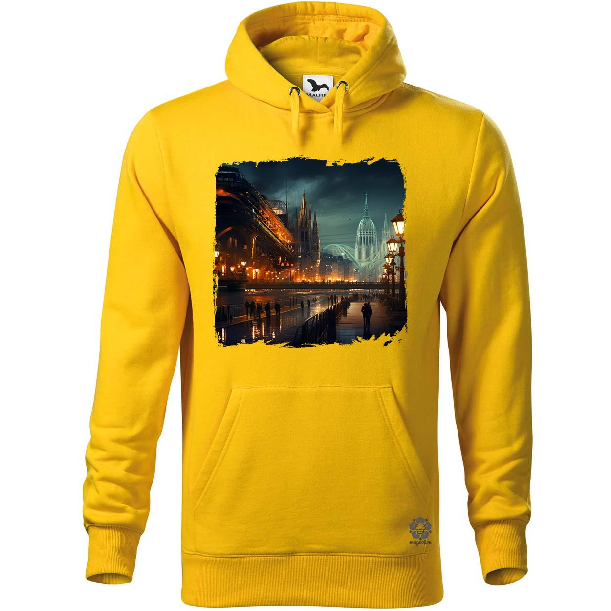 Disztópikus cyberpunk Budapest v14 egyedi  pulóver 