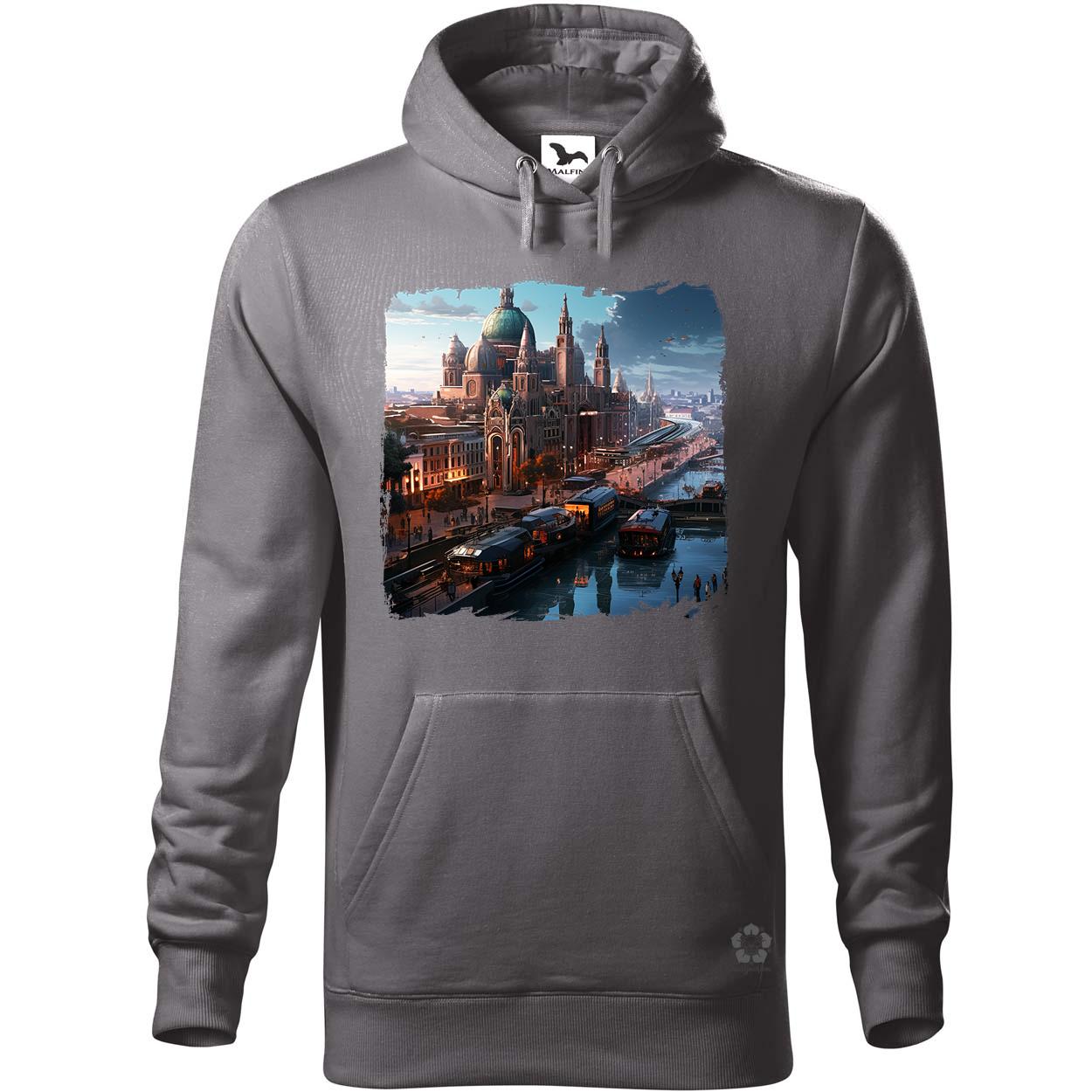 Disztópikus cyberpunk Budapest v15 egyedi  pulóver 