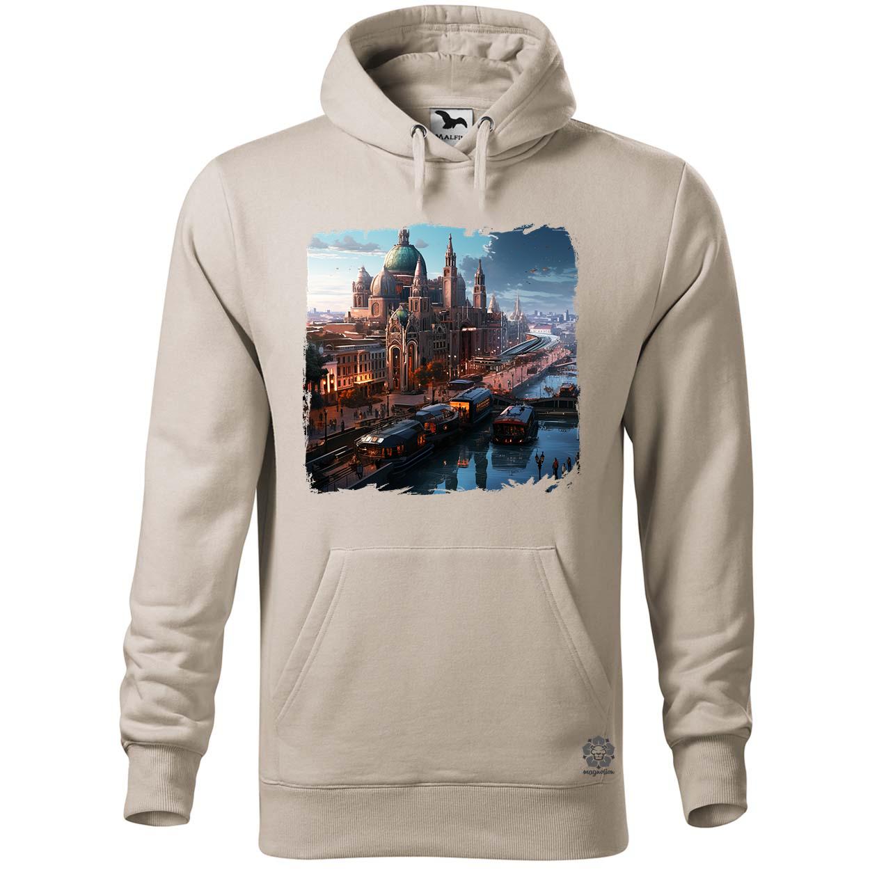 Disztópikus cyberpunk Budapest v15 egyedi  pulóver 