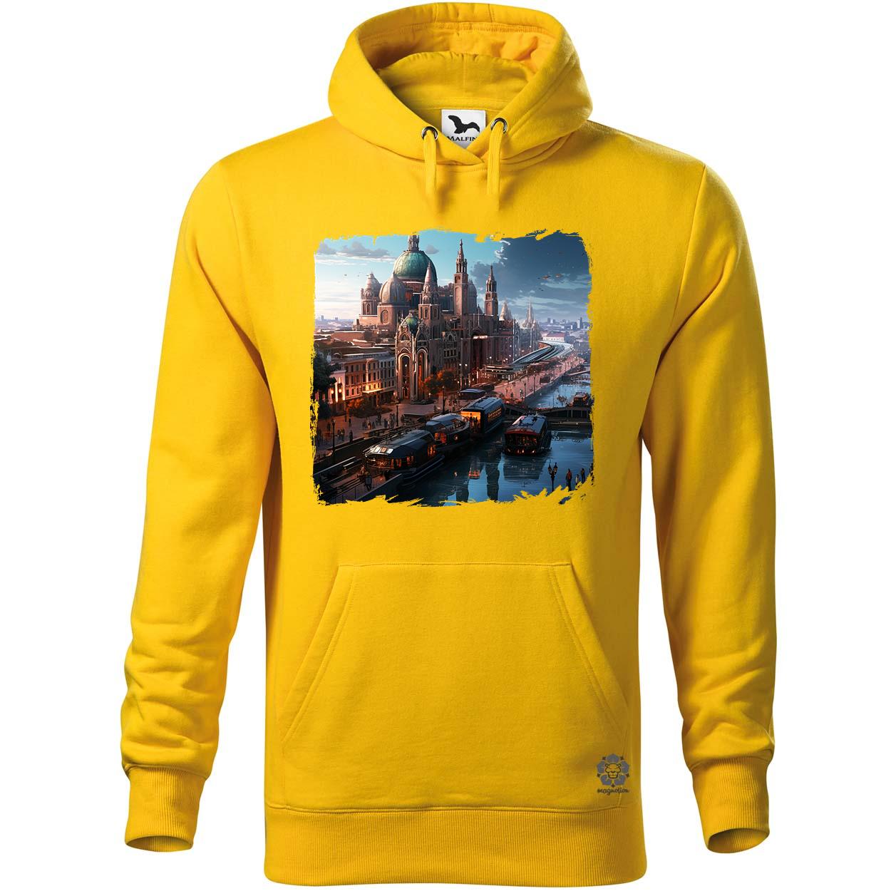 Disztópikus cyberpunk Budapest v15 egyedi  pulóver 