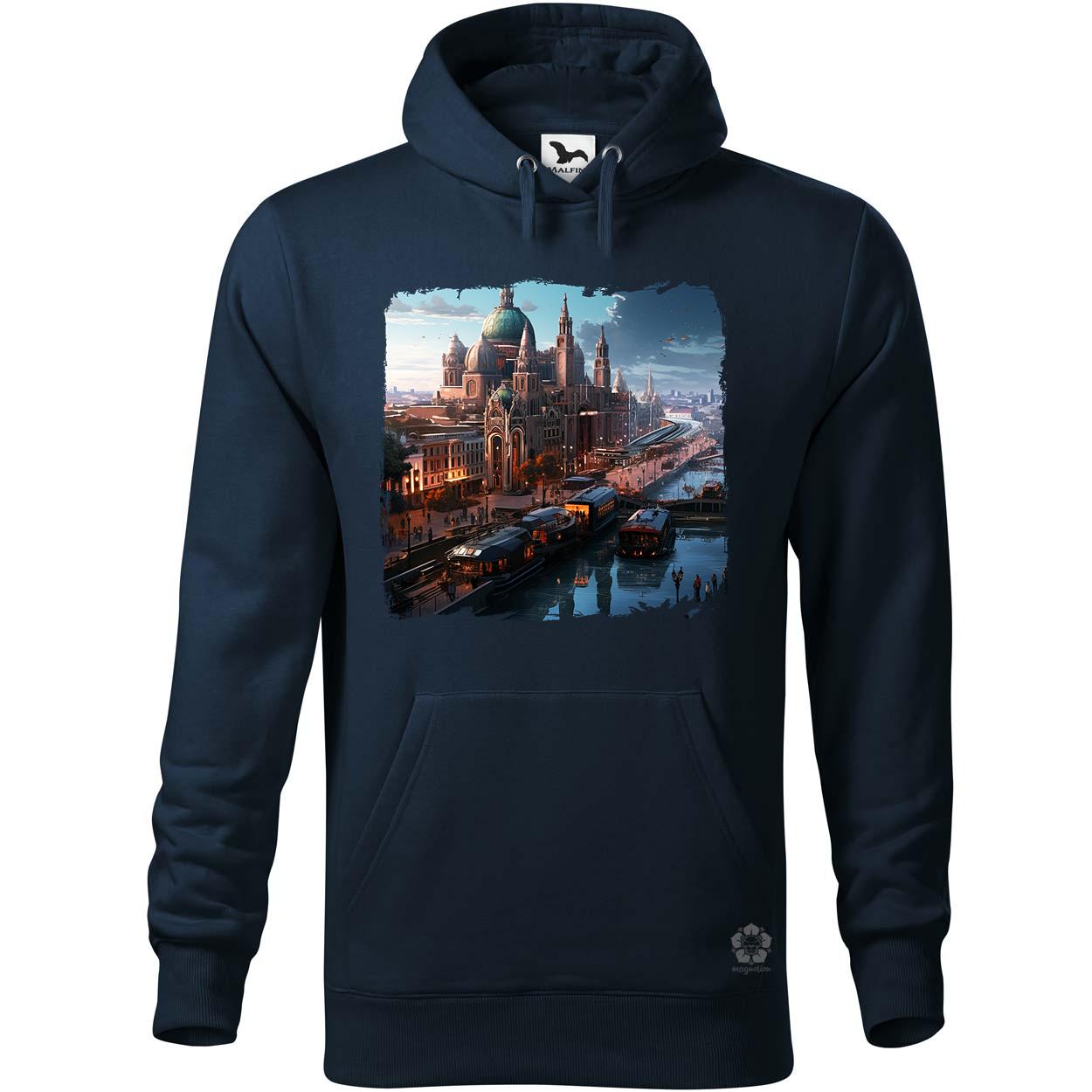 Disztópikus cyberpunk Budapest v15 egyedi  pulóver 