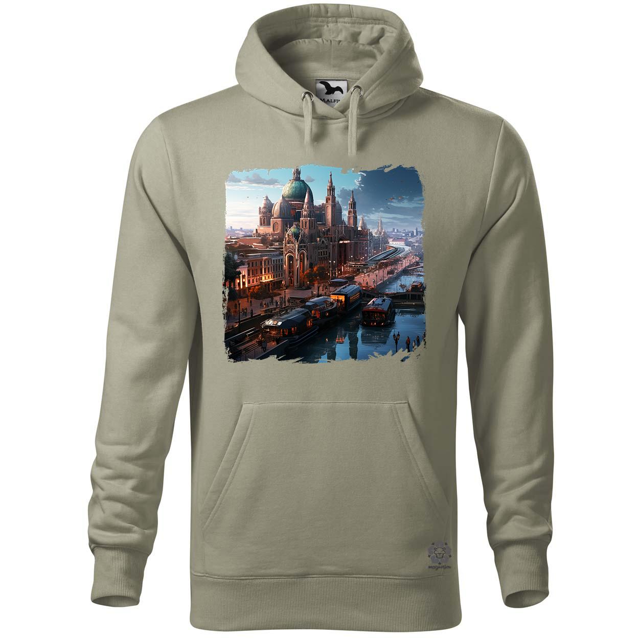 Disztópikus cyberpunk Budapest v15 egyedi  pulóver 