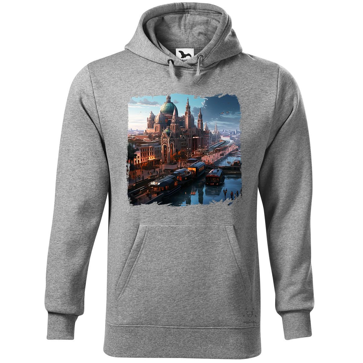 Disztópikus cyberpunk Budapest v15 egyedi  pulóver 