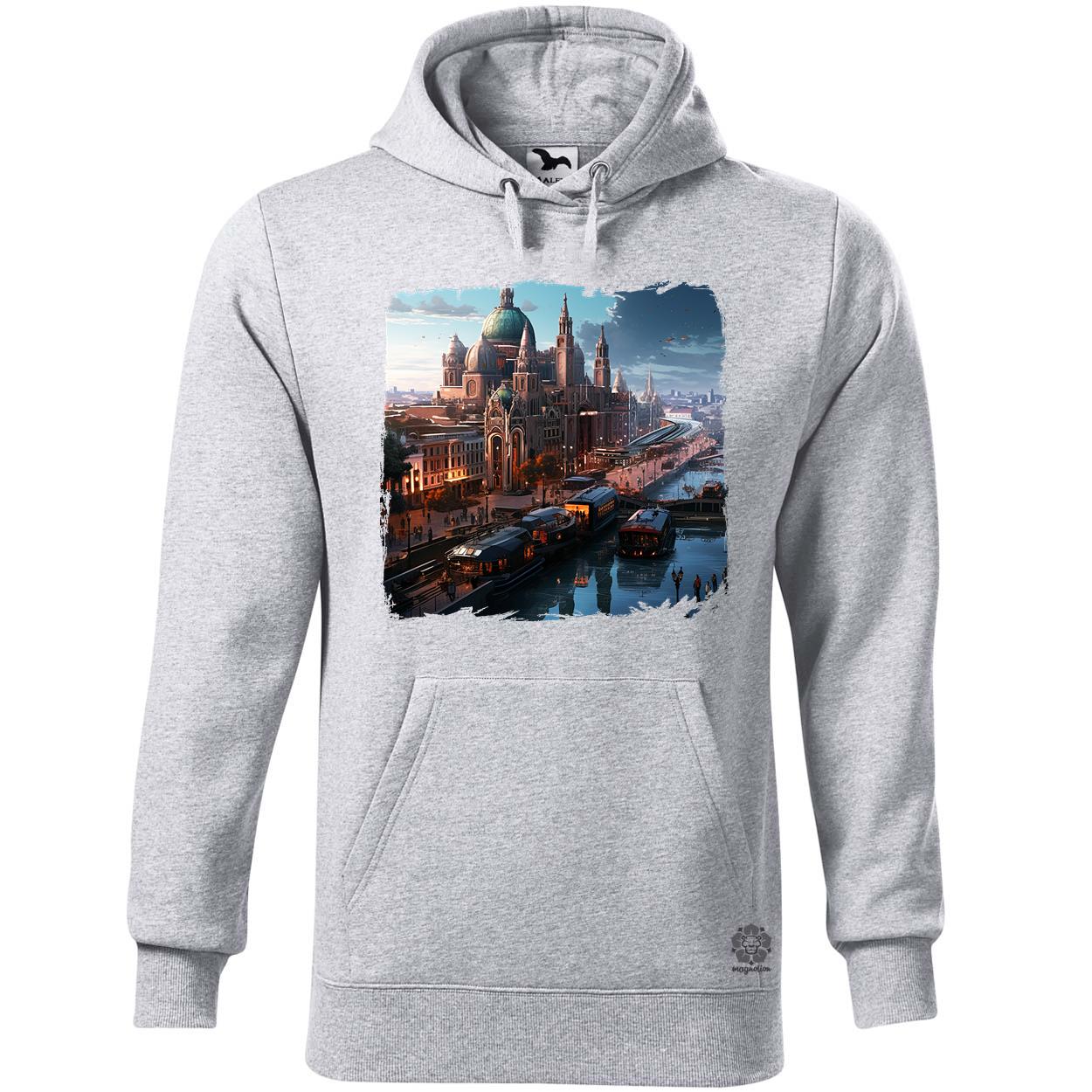 Disztópikus cyberpunk Budapest v15 egyedi  pulóver 