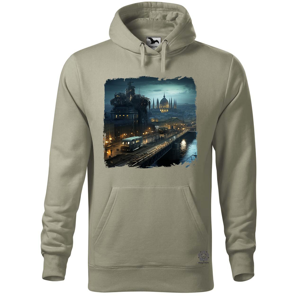 Disztópikus cyberpunk Budapest v9 egyedi  pulóver 