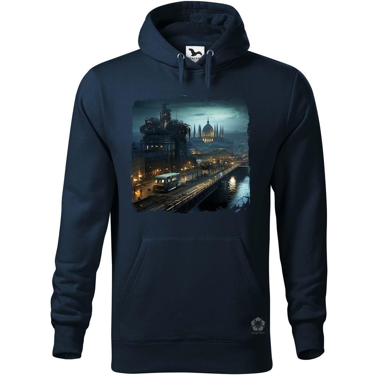 Disztópikus cyberpunk Budapest v9 egyedi  pulóver 