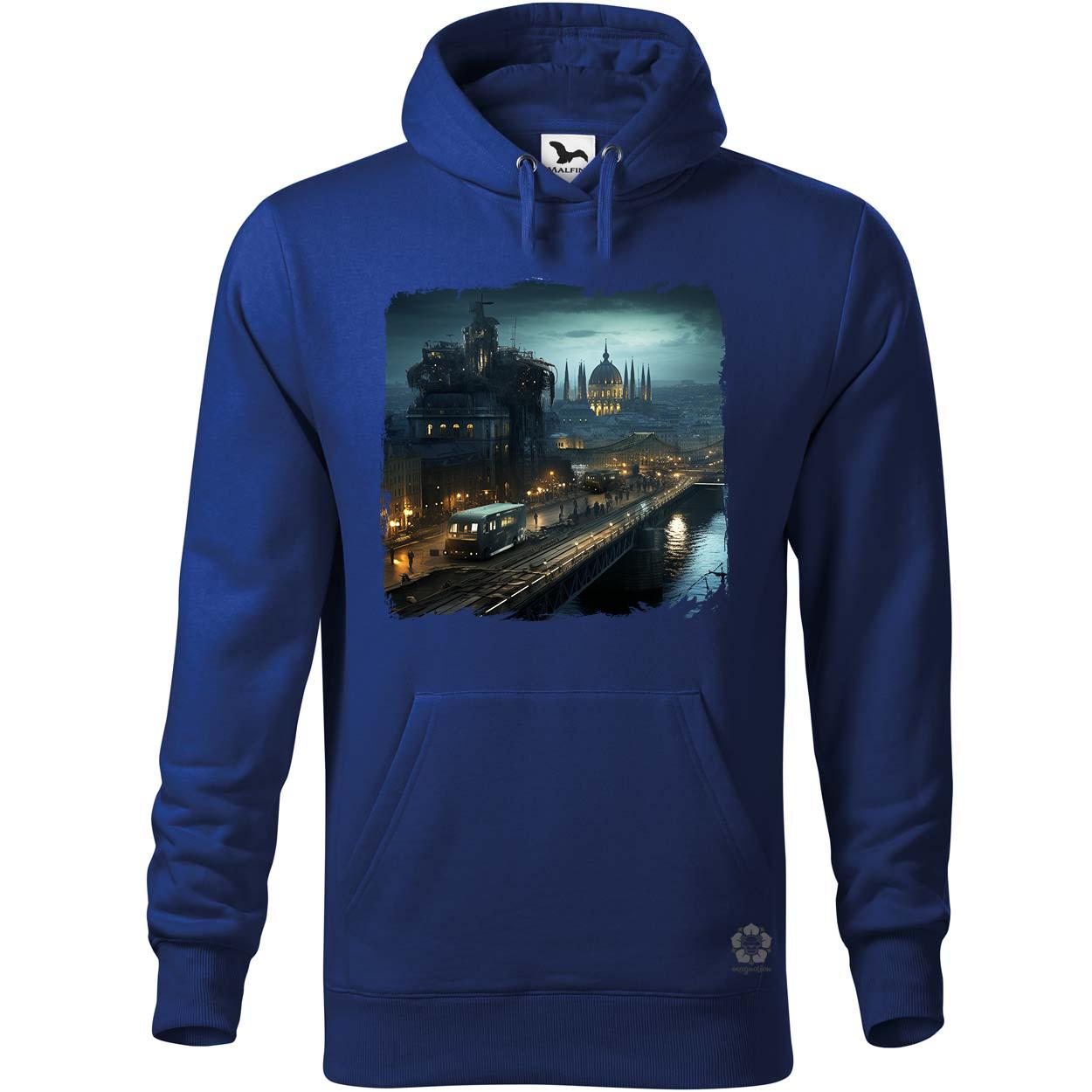 Disztópikus cyberpunk Budapest v9 egyedi  pulóver 