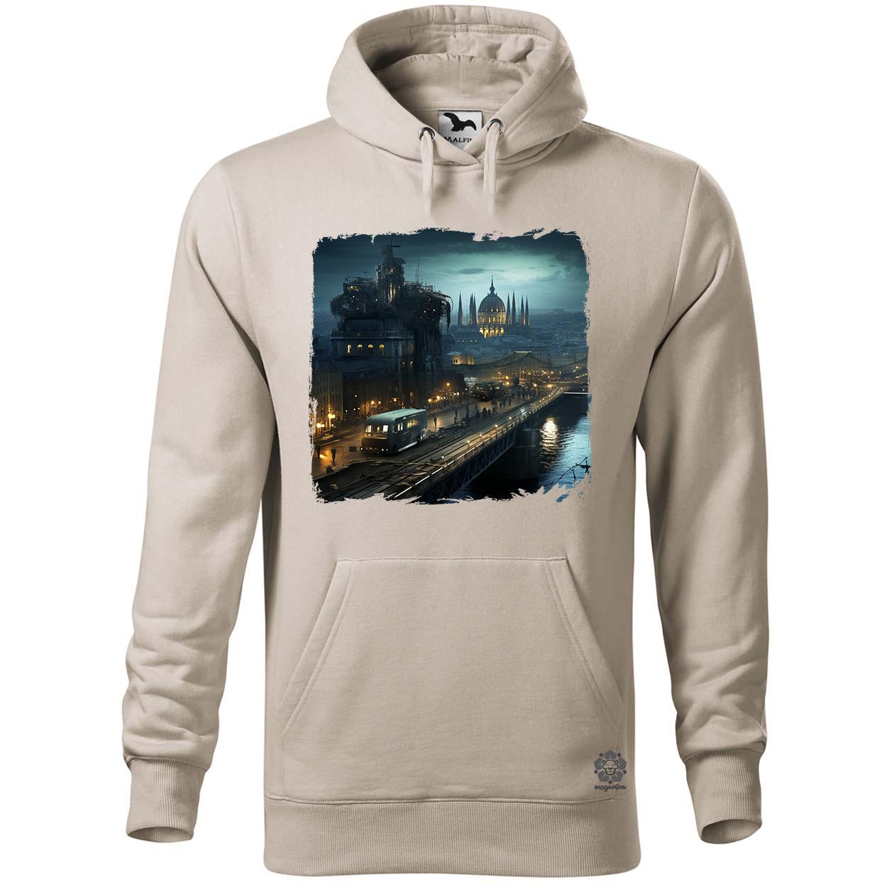 Disztópikus cyberpunk Budapest v9 egyedi  pulóver 