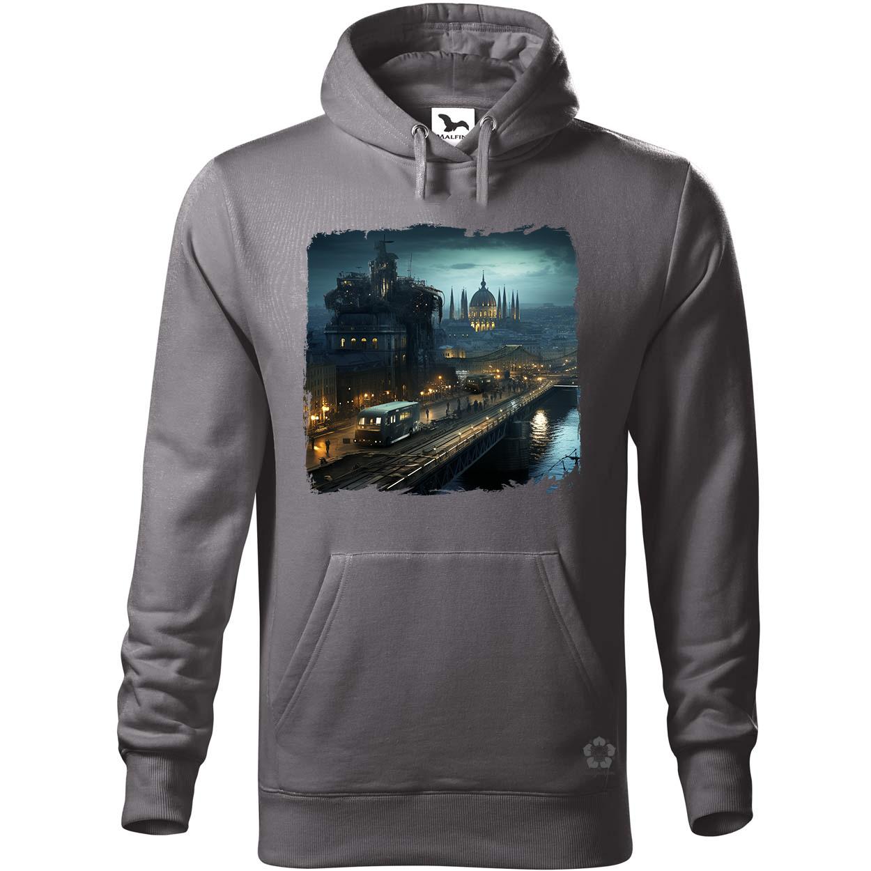 Disztópikus cyberpunk Budapest v9 egyedi  pulóver 