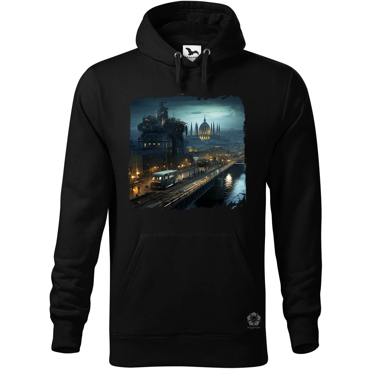 Disztópikus cyberpunk Budapest v9 egyedi  pulóver 