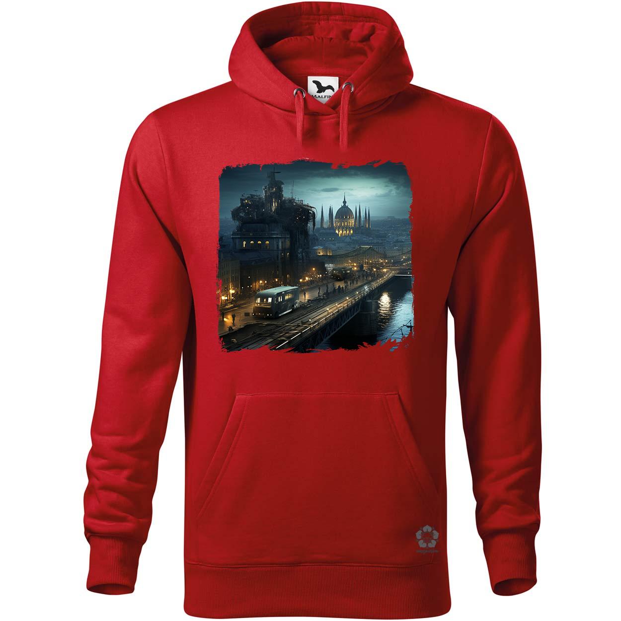 Disztópikus cyberpunk Budapest v9 egyedi  pulóver 