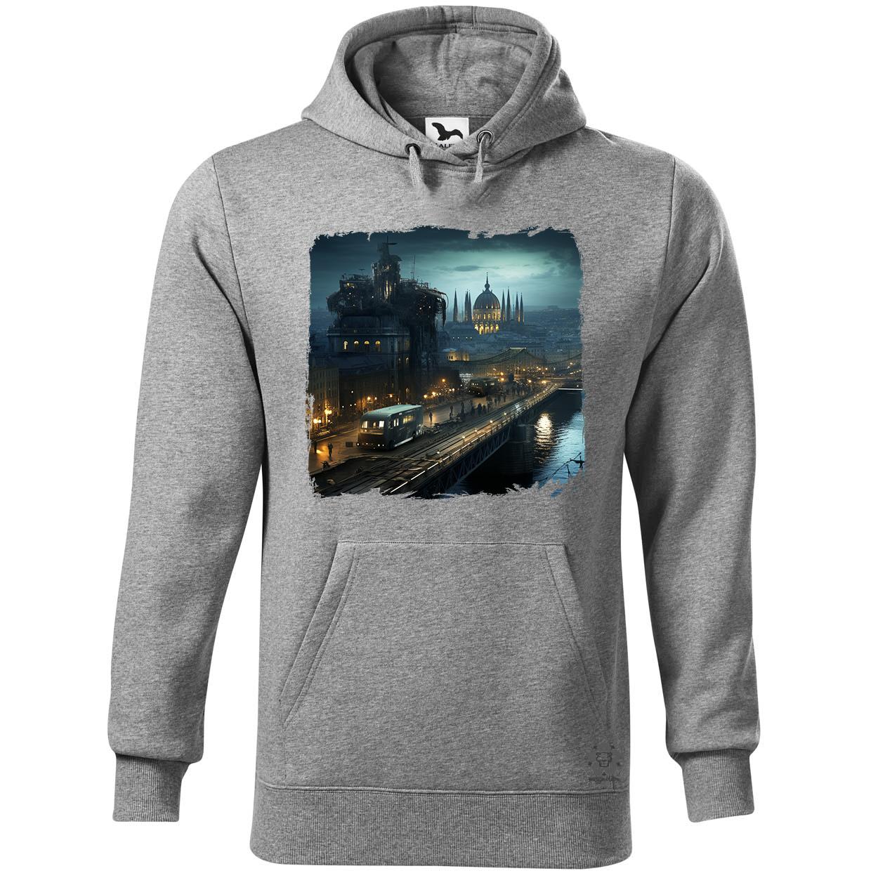 Disztópikus cyberpunk Budapest v9 egyedi  pulóver 