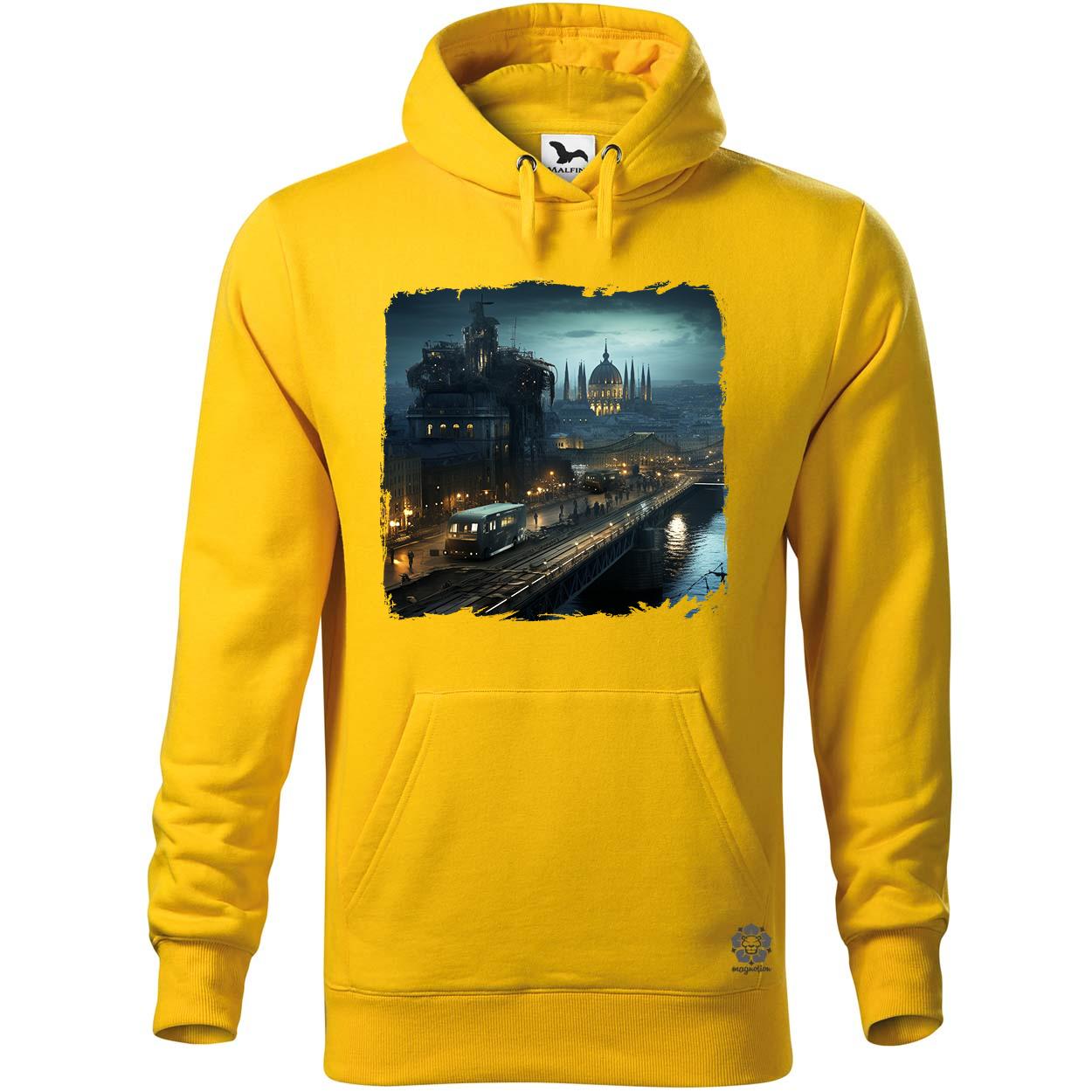 Disztópikus cyberpunk Budapest v9 egyedi  pulóver 