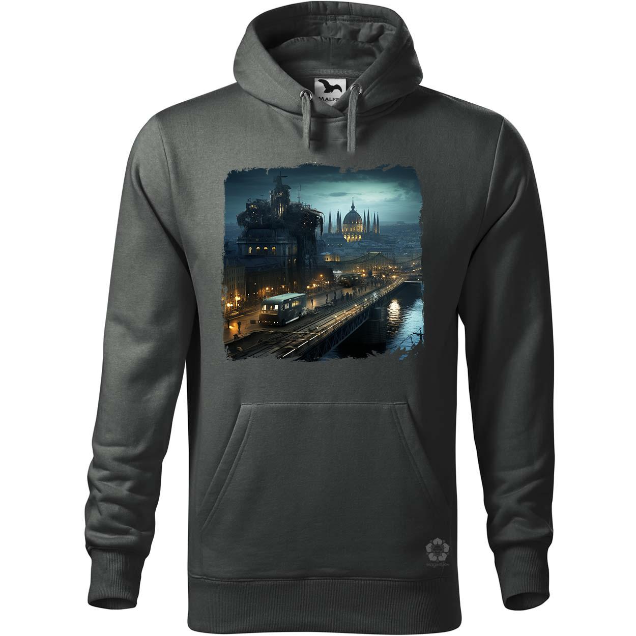 Disztópikus cyberpunk Budapest v9 egyedi  pulóver 
