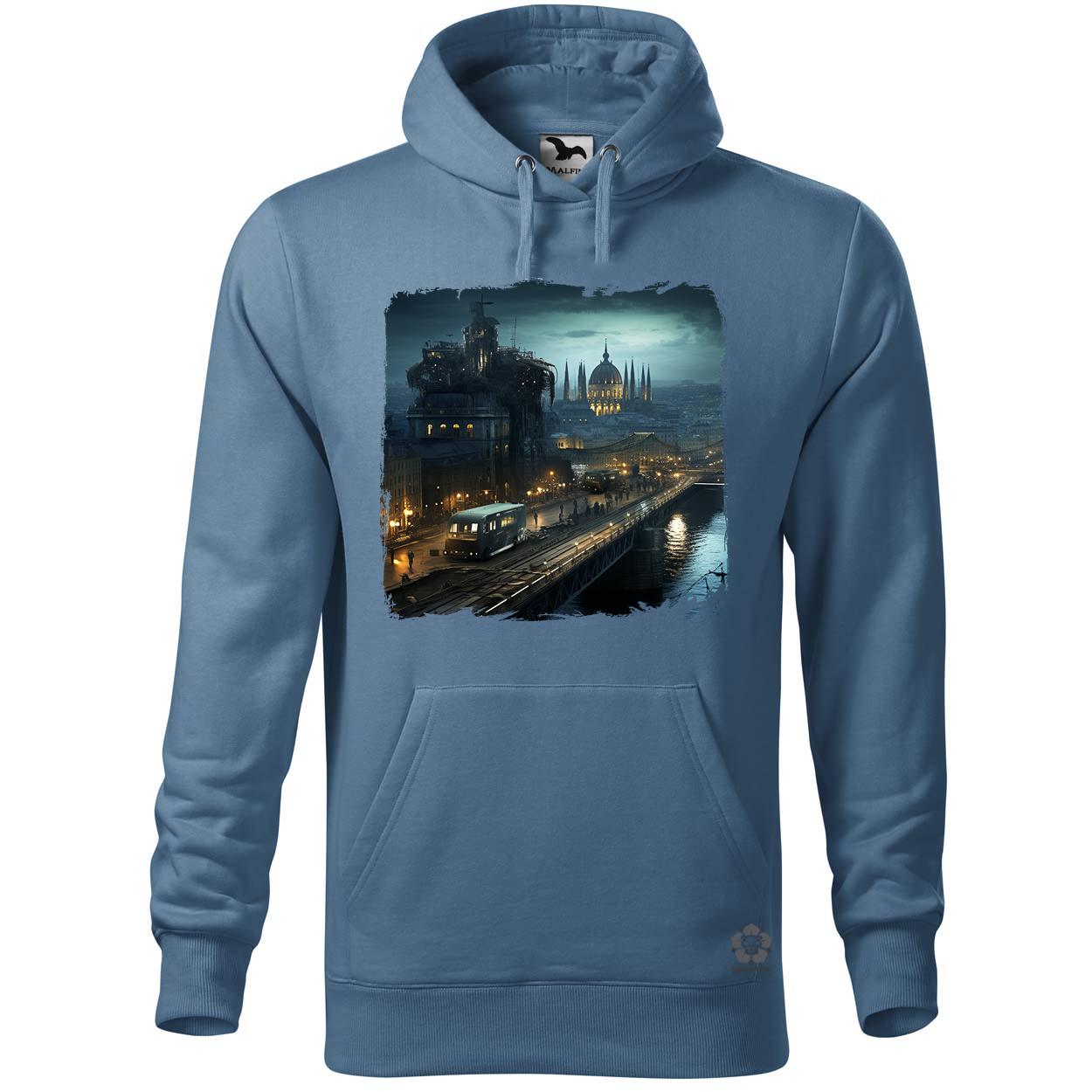Disztópikus cyberpunk Budapest v9 egyedi  pulóver 