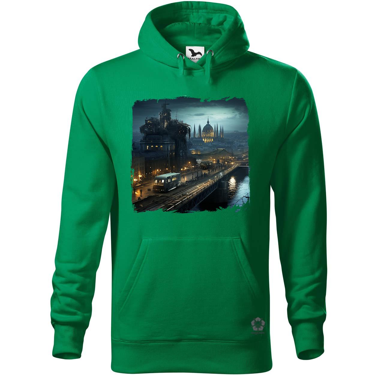 Disztópikus cyberpunk Budapest v9 egyedi  pulóver 