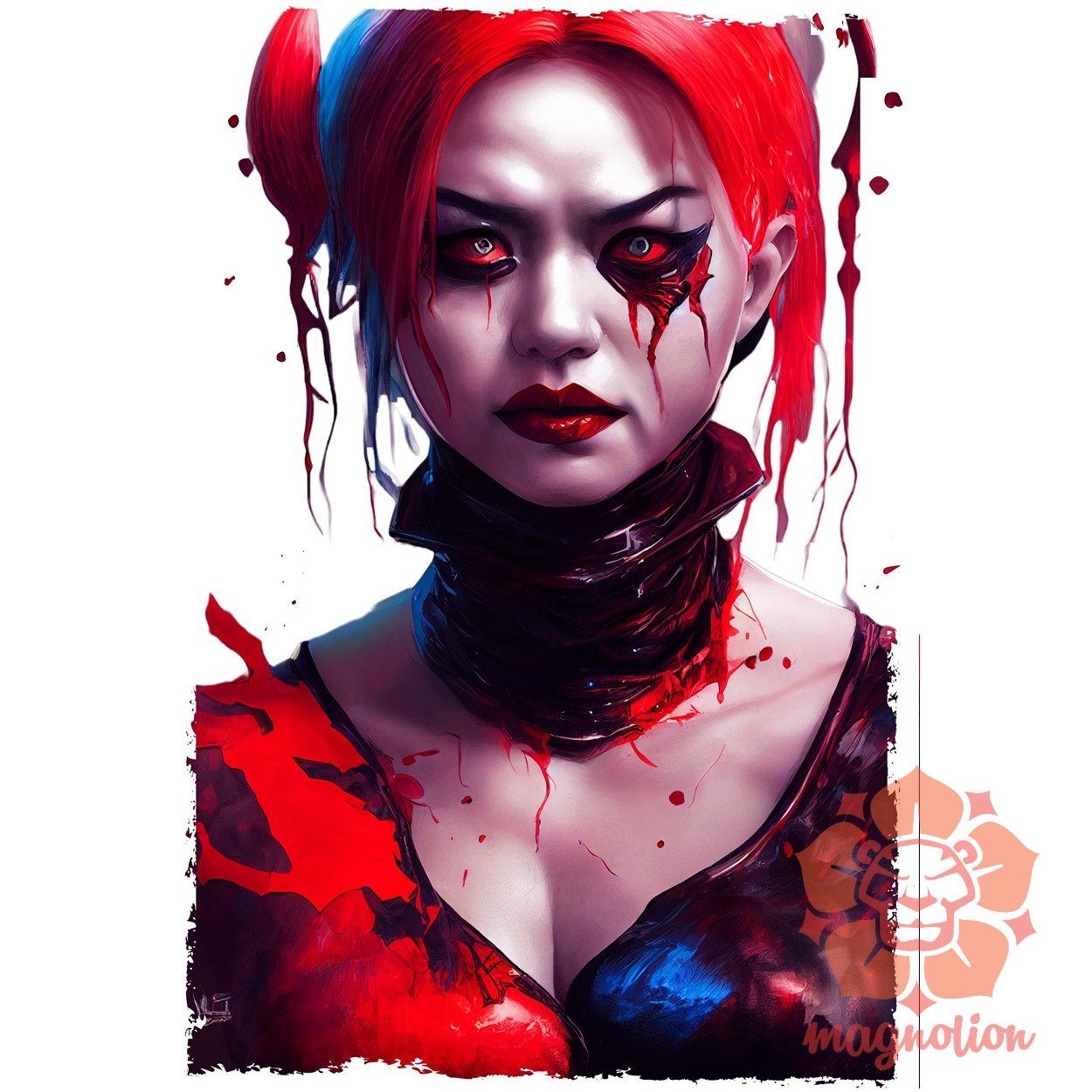 Vérontó Harley Quinn v1 egyedi póló 