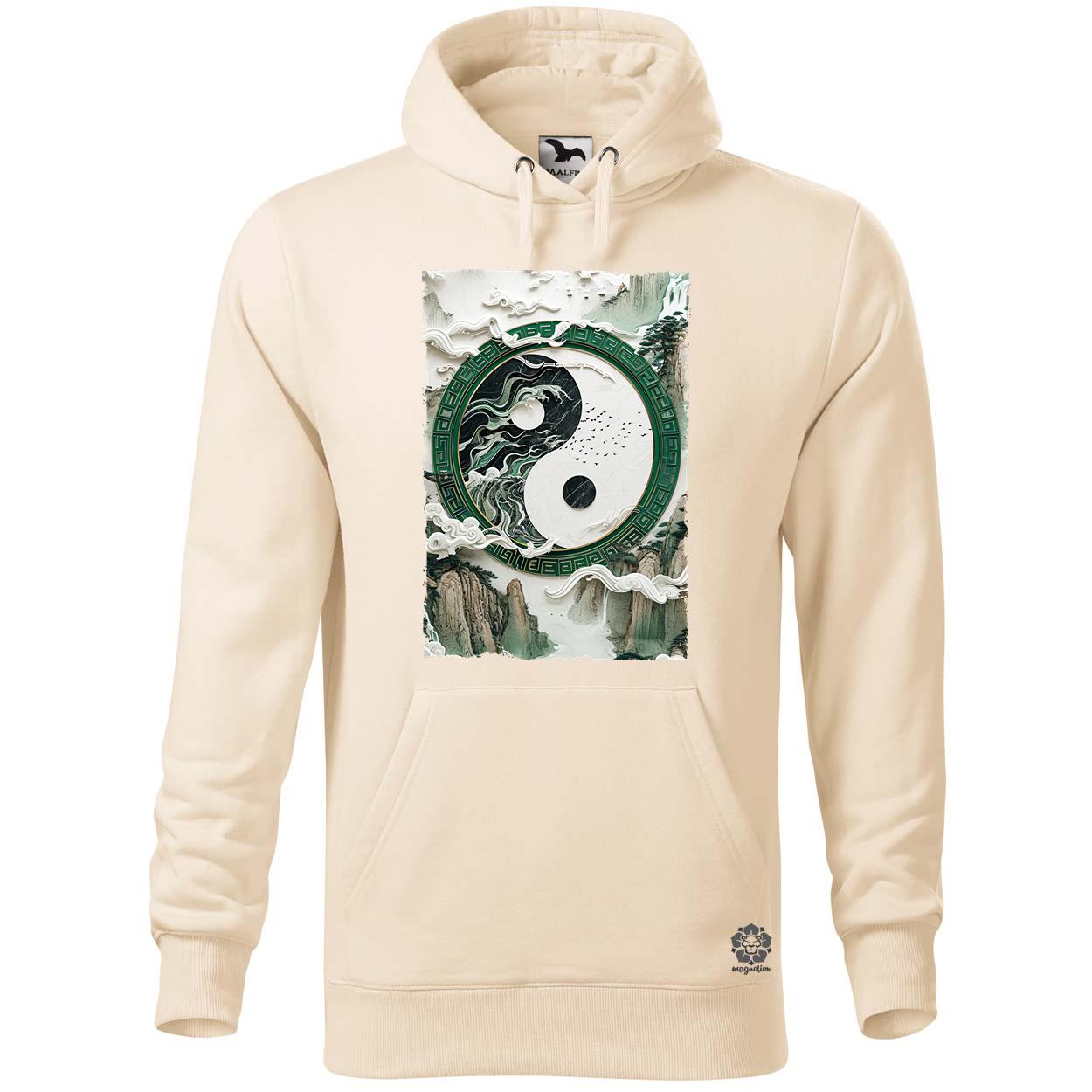Jin Jang táj v3 egyedi  pulóver 