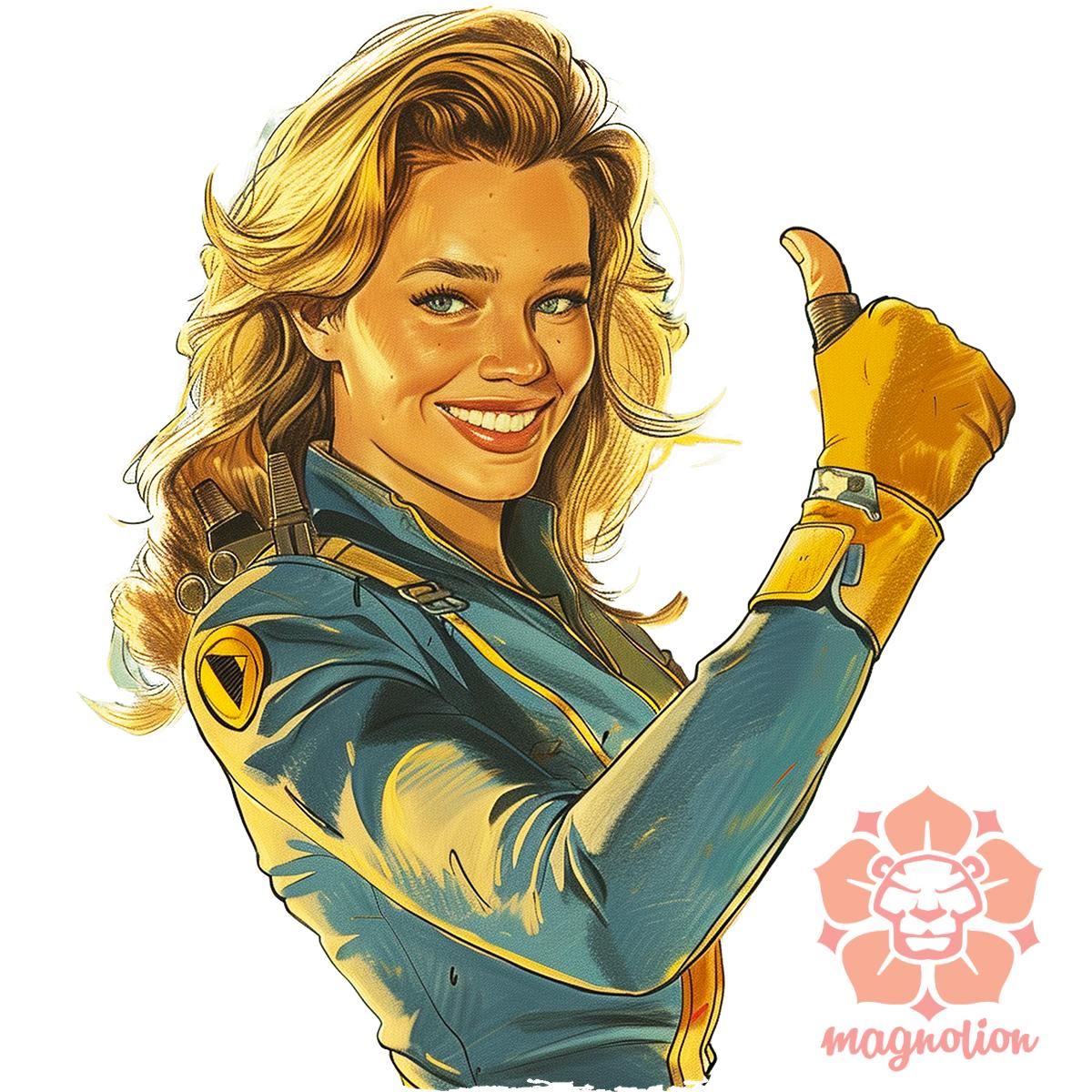 Fallout Lucy fanart v5 egyedi póló 