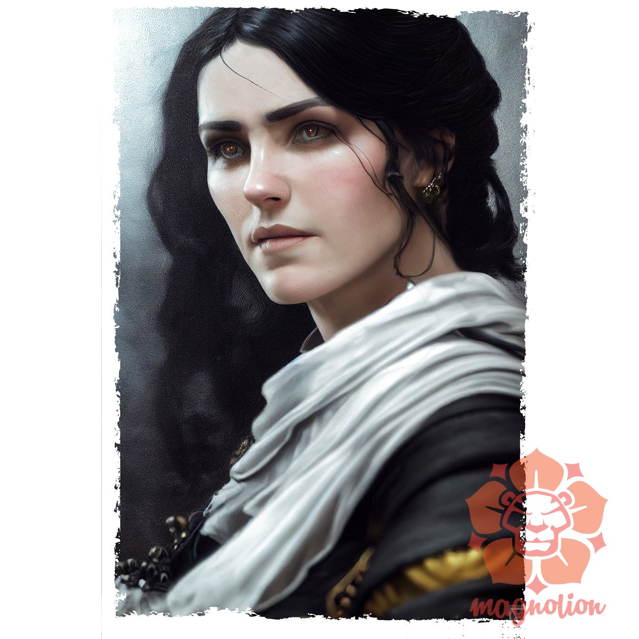 Fotorealisztikus Yennefer of Vengerberg v2 egyedi póló 