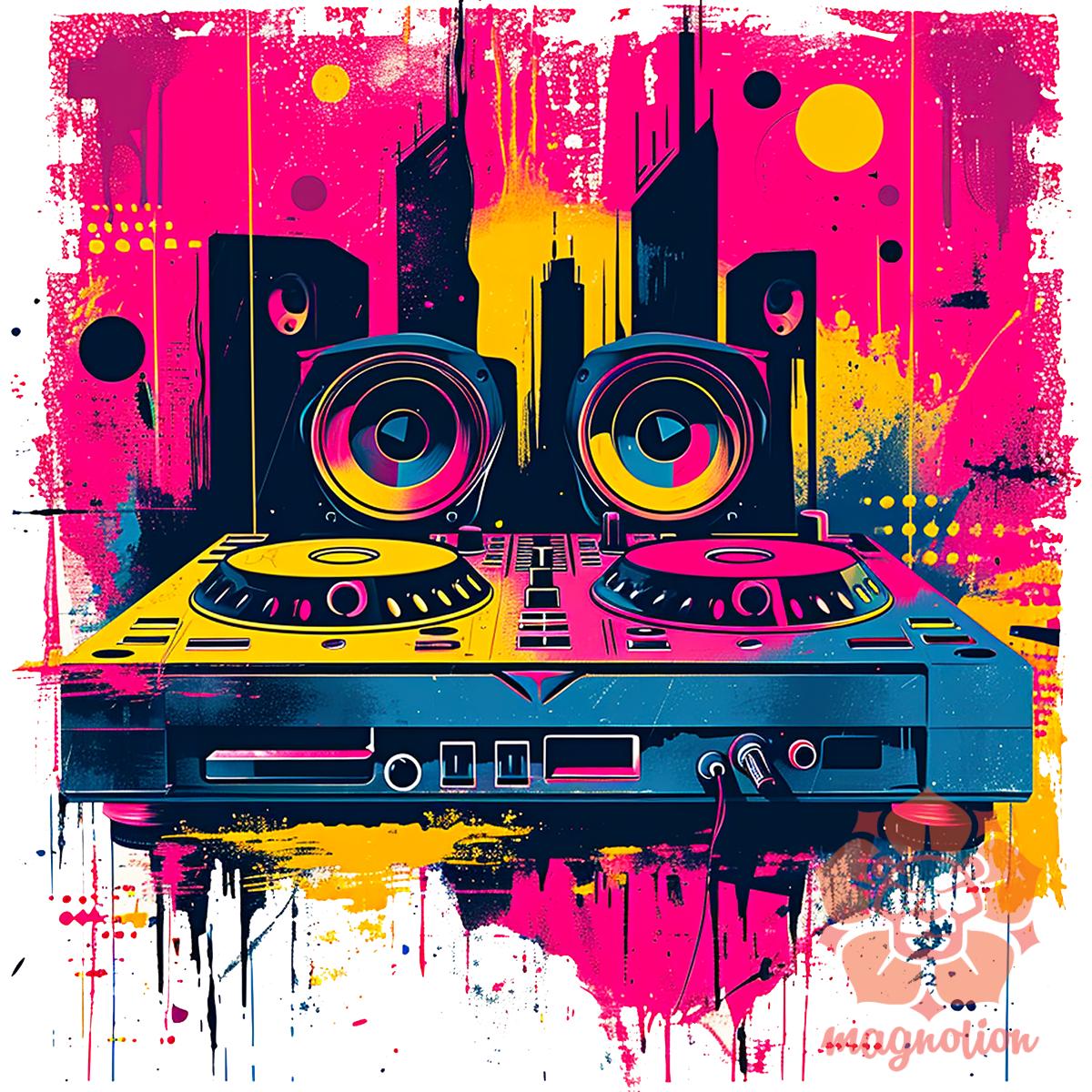 Graffiti DJ v3 egyedi póló 