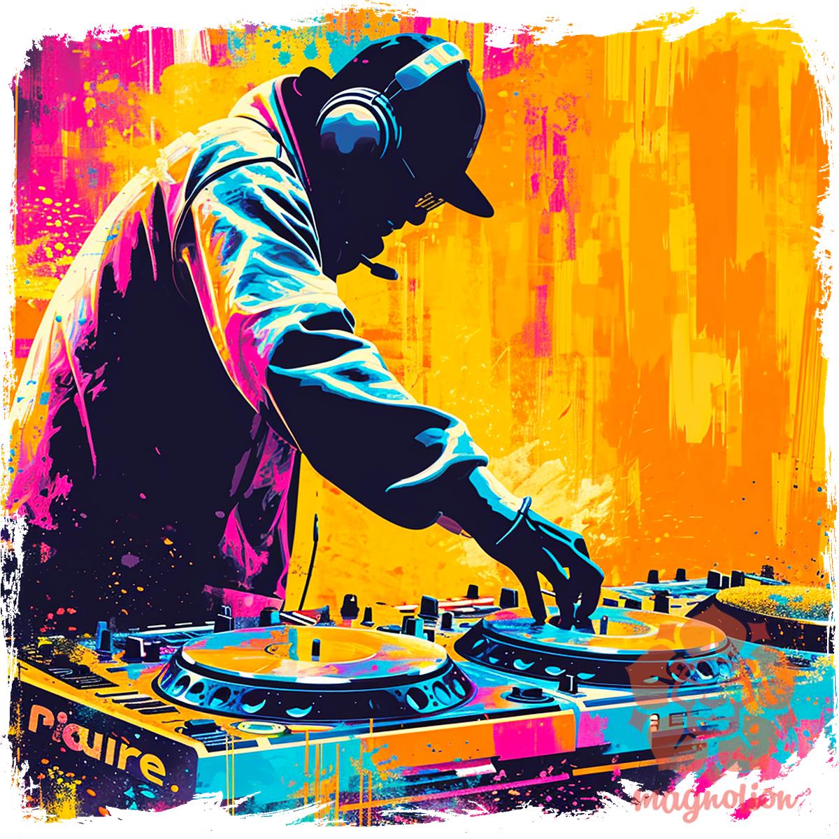 Graffiti DJ v6 egyedi póló 