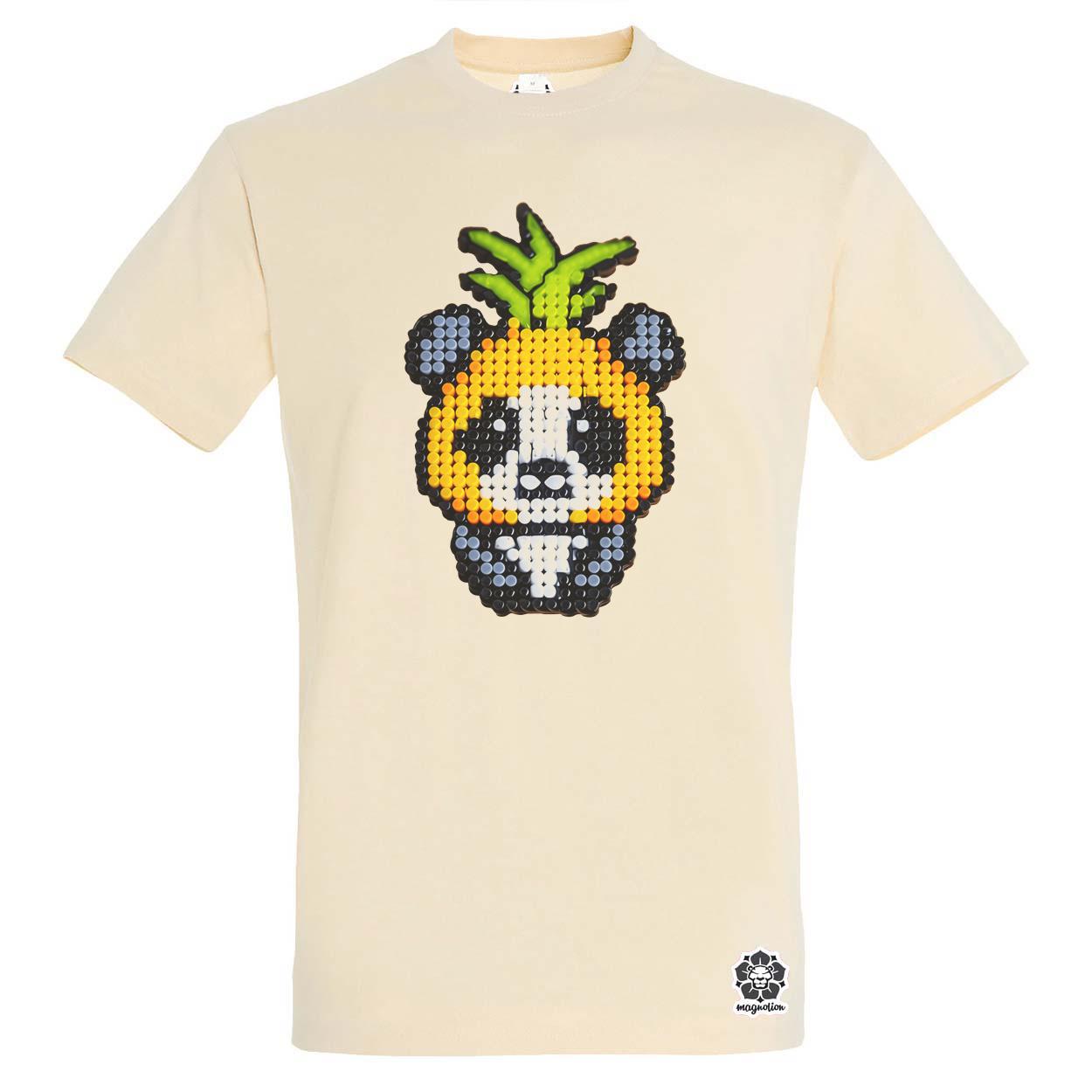 Gyöngy kawaii ananász panda v2 egyedi póló 