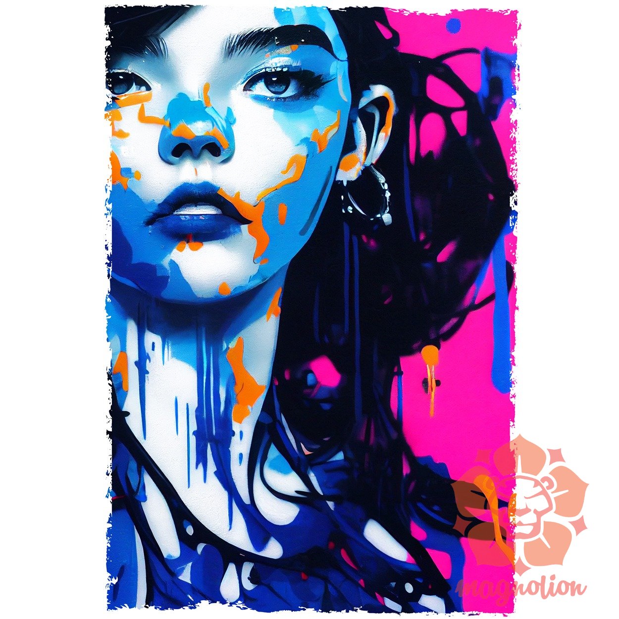 Grafiti művészet Anya Taylor-Joy v3 egyedi póló 