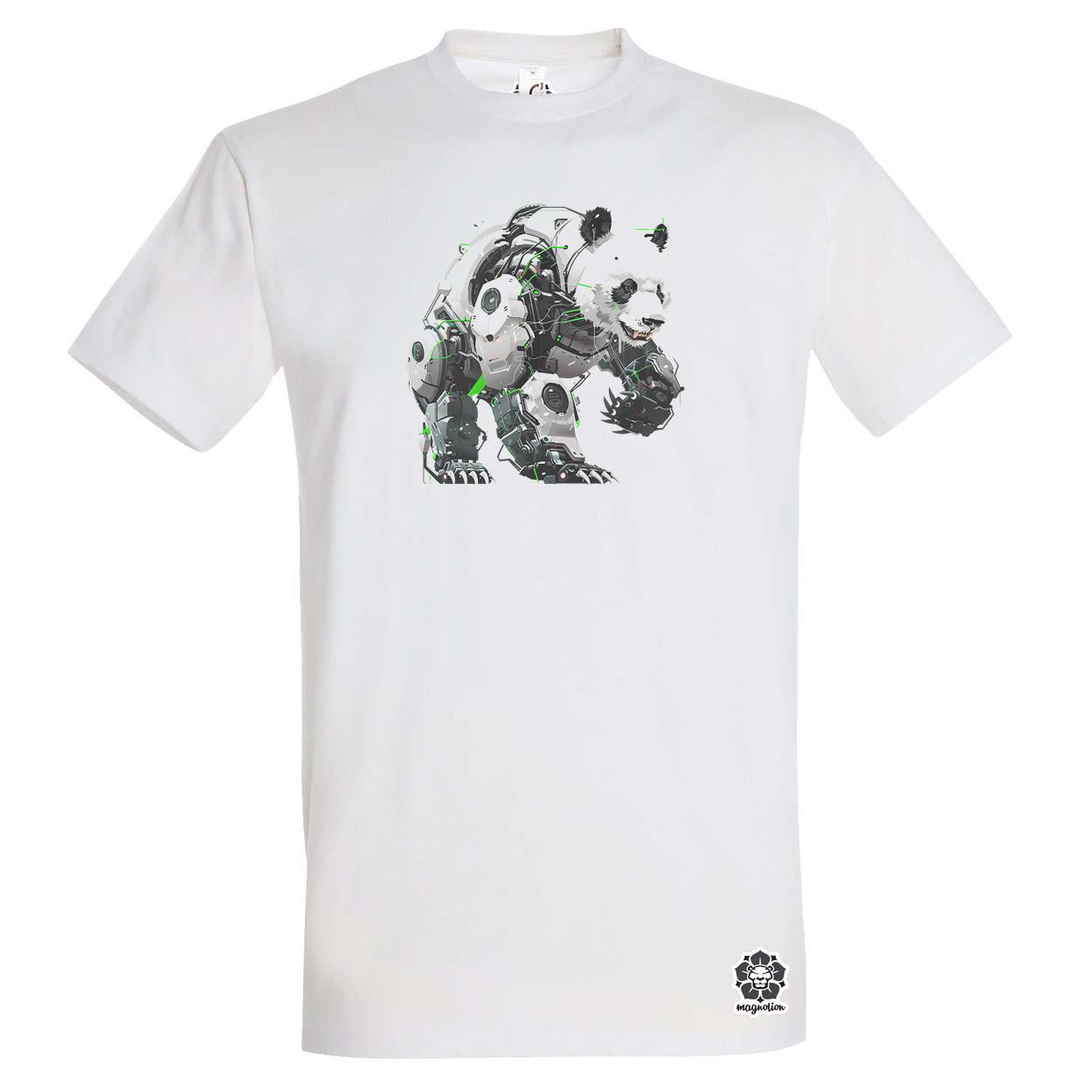 Kiborg panda v10 egyedi póló 