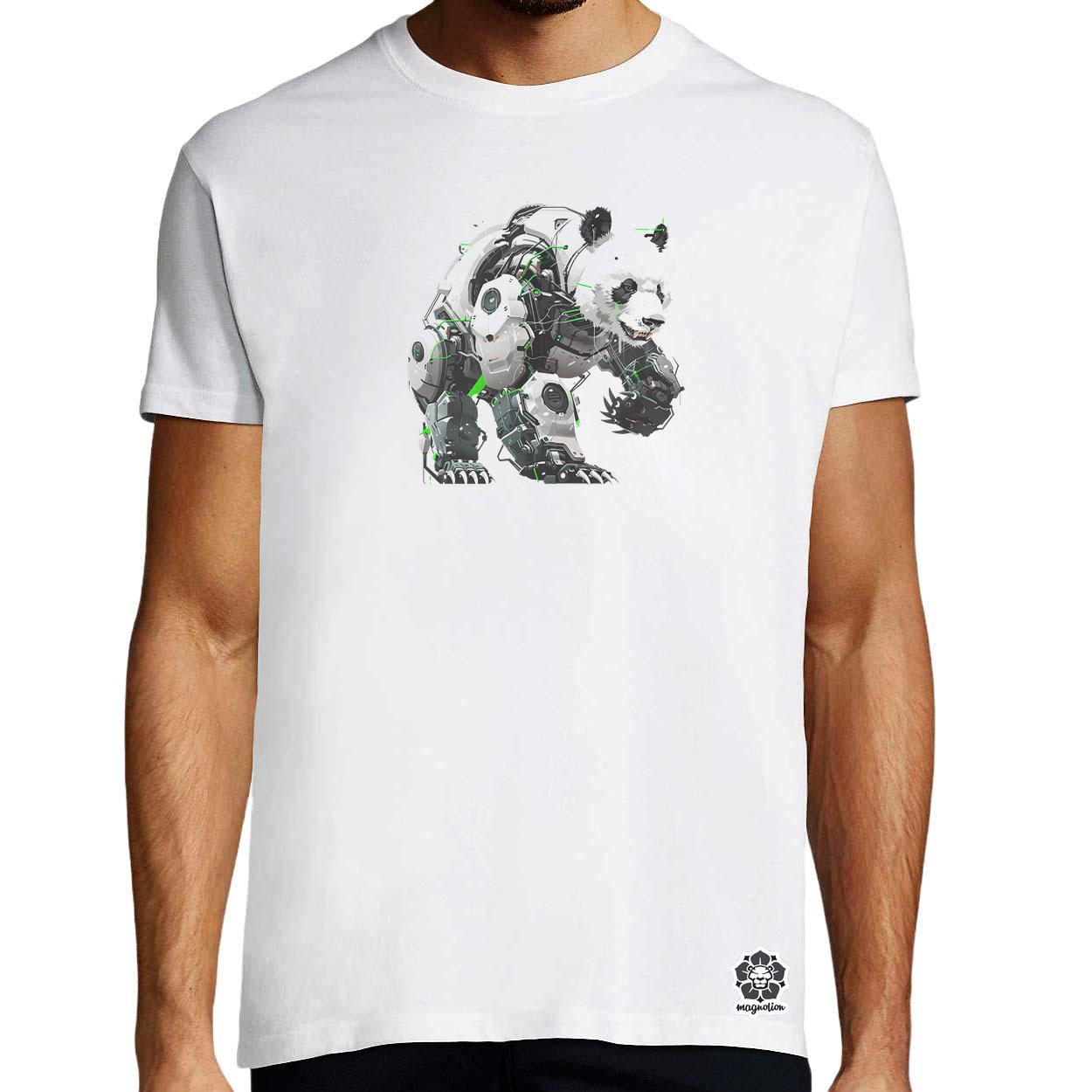 Kiborg panda v10 egyedi póló 