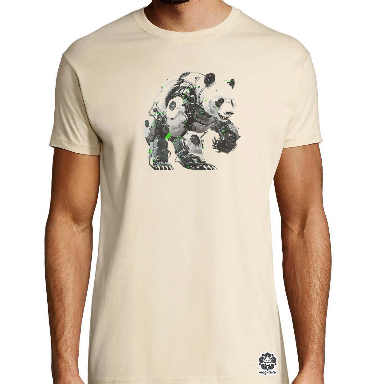 Kiborg panda v10 egyedi póló 