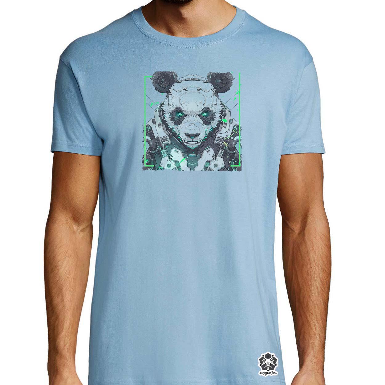 Kiborg panda v11 egyedi póló 