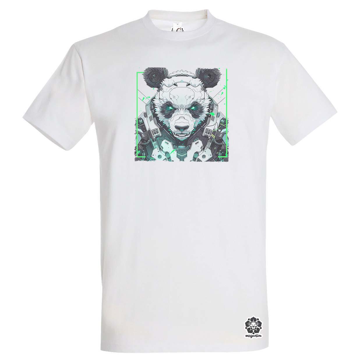 Kiborg panda v11 egyedi póló 