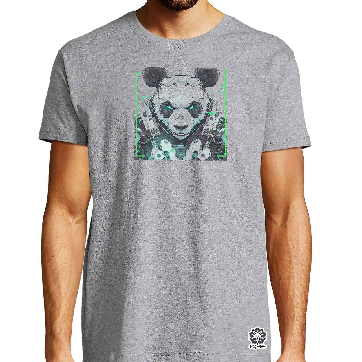 Kiborg panda v11 egyedi póló 