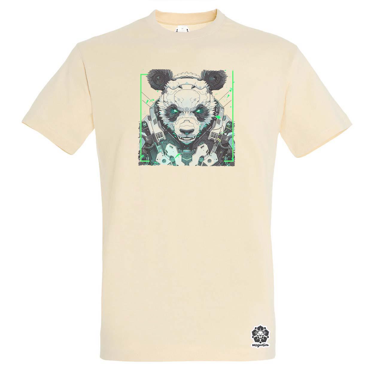 Kiborg panda v11 egyedi póló 
