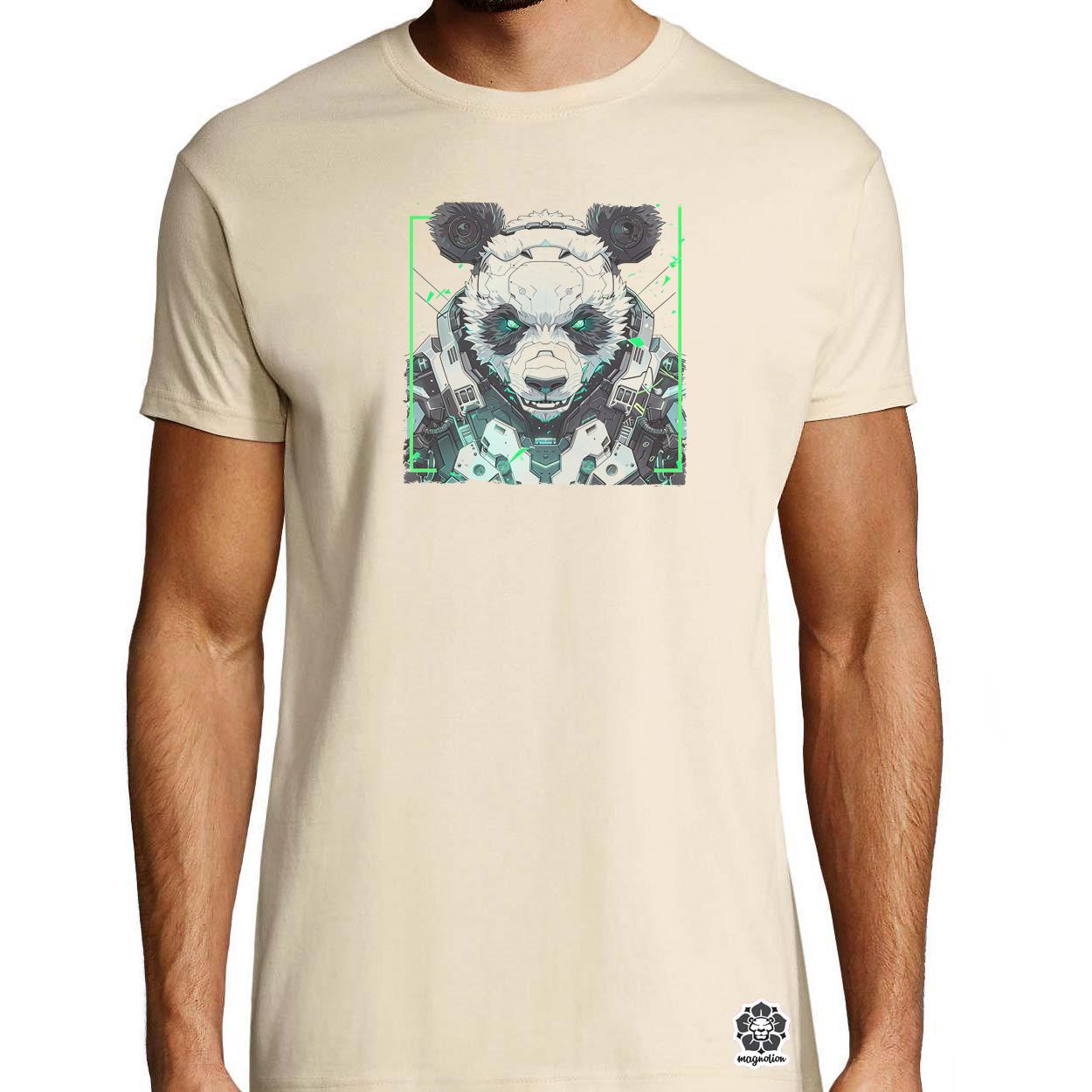 Kiborg panda v11 egyedi póló 