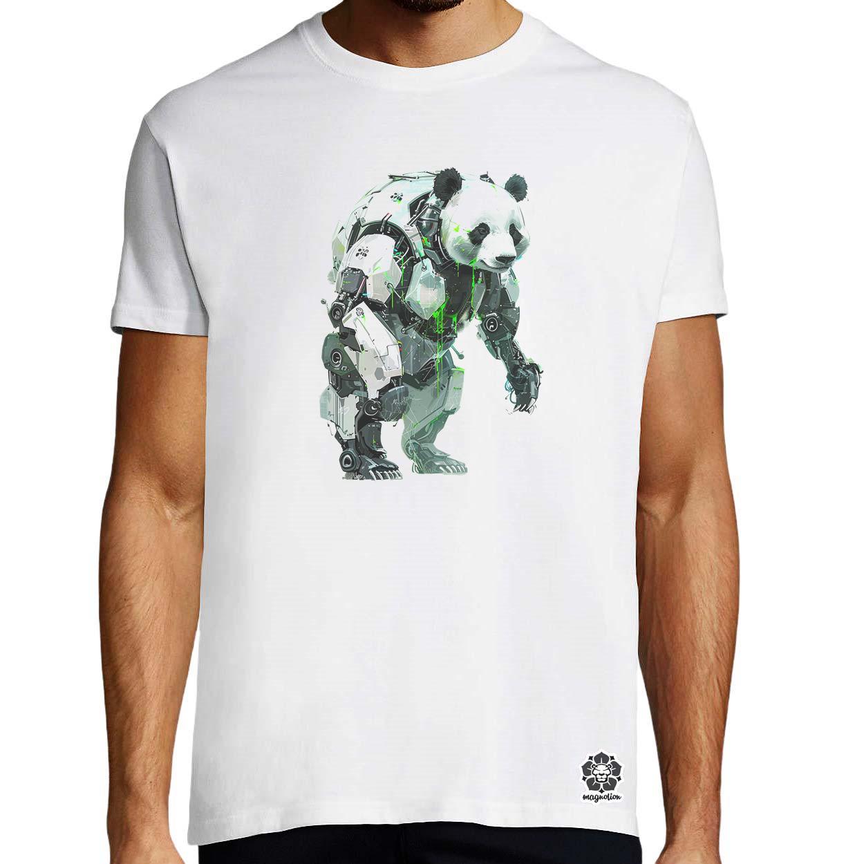 Kiborg panda v3 egyedi póló 