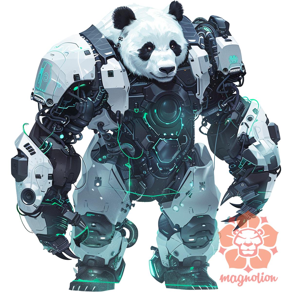 Kiborg panda v5 egyedi póló 