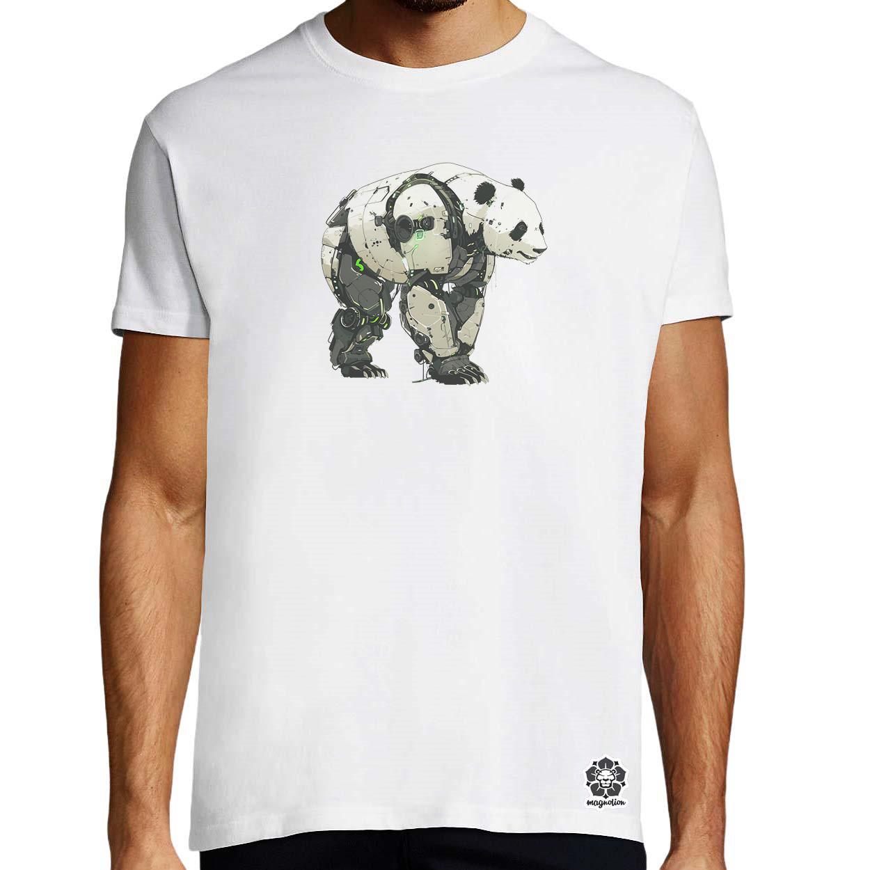 Kiborg panda v6 egyedi póló 