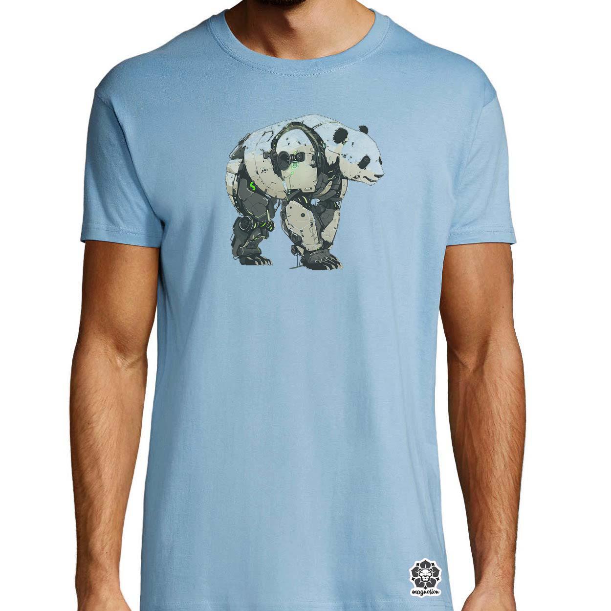 Kiborg panda v6 egyedi póló 