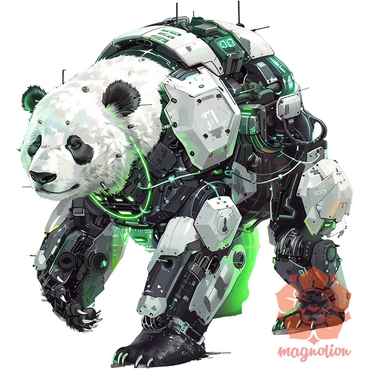 Kiborg panda v7 egyedi póló 