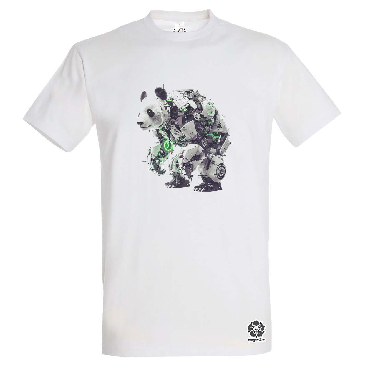 Kiborg panda v8 egyedi póló 