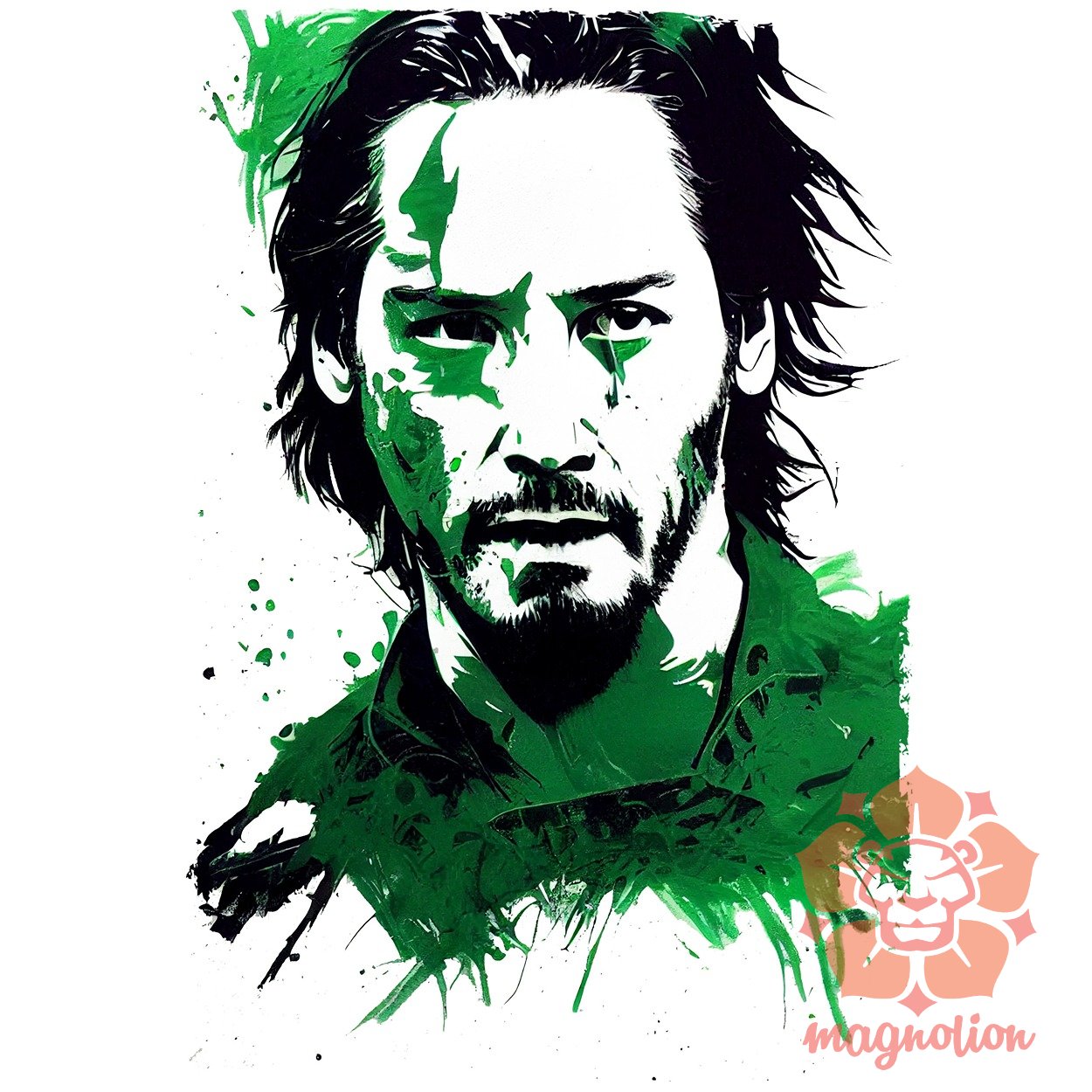 Grafiti művészet Keanu Reeves egyedi póló 