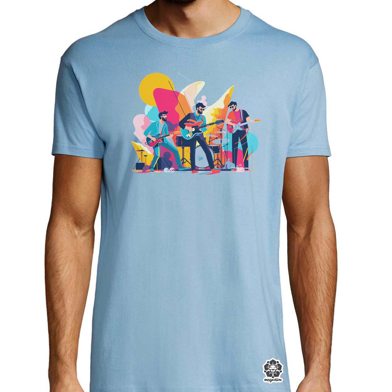 Minimalista funky banda v1 egyedi póló 