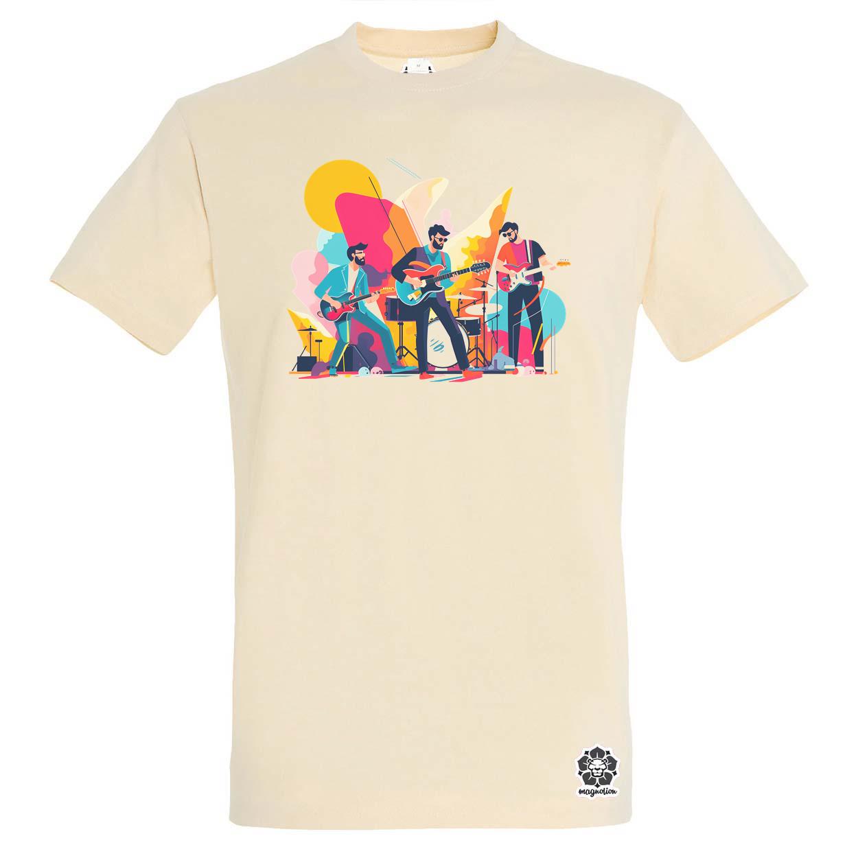 Minimalista funky banda v1 egyedi póló 