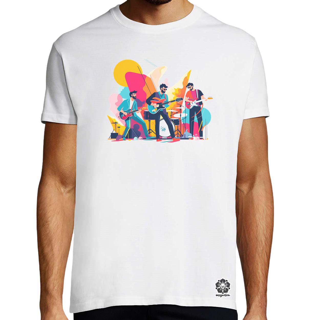Minimalista funky banda v1 egyedi póló 