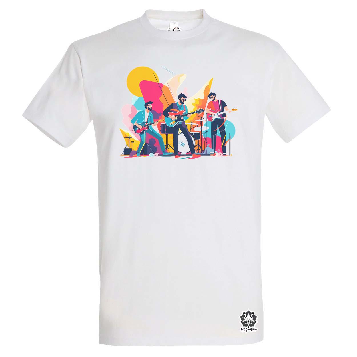 Minimalista funky banda v1 egyedi póló 