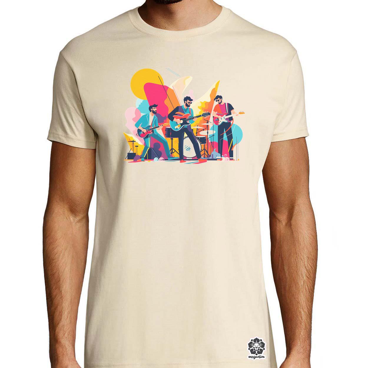 Minimalista funky banda v1 egyedi póló 