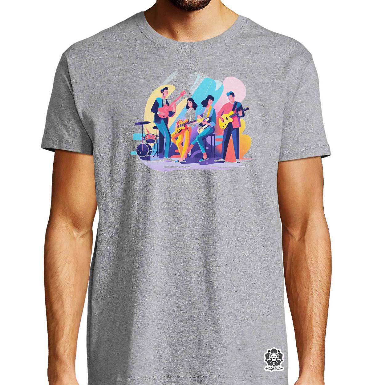 Minimalista funky banda v2 egyedi póló 