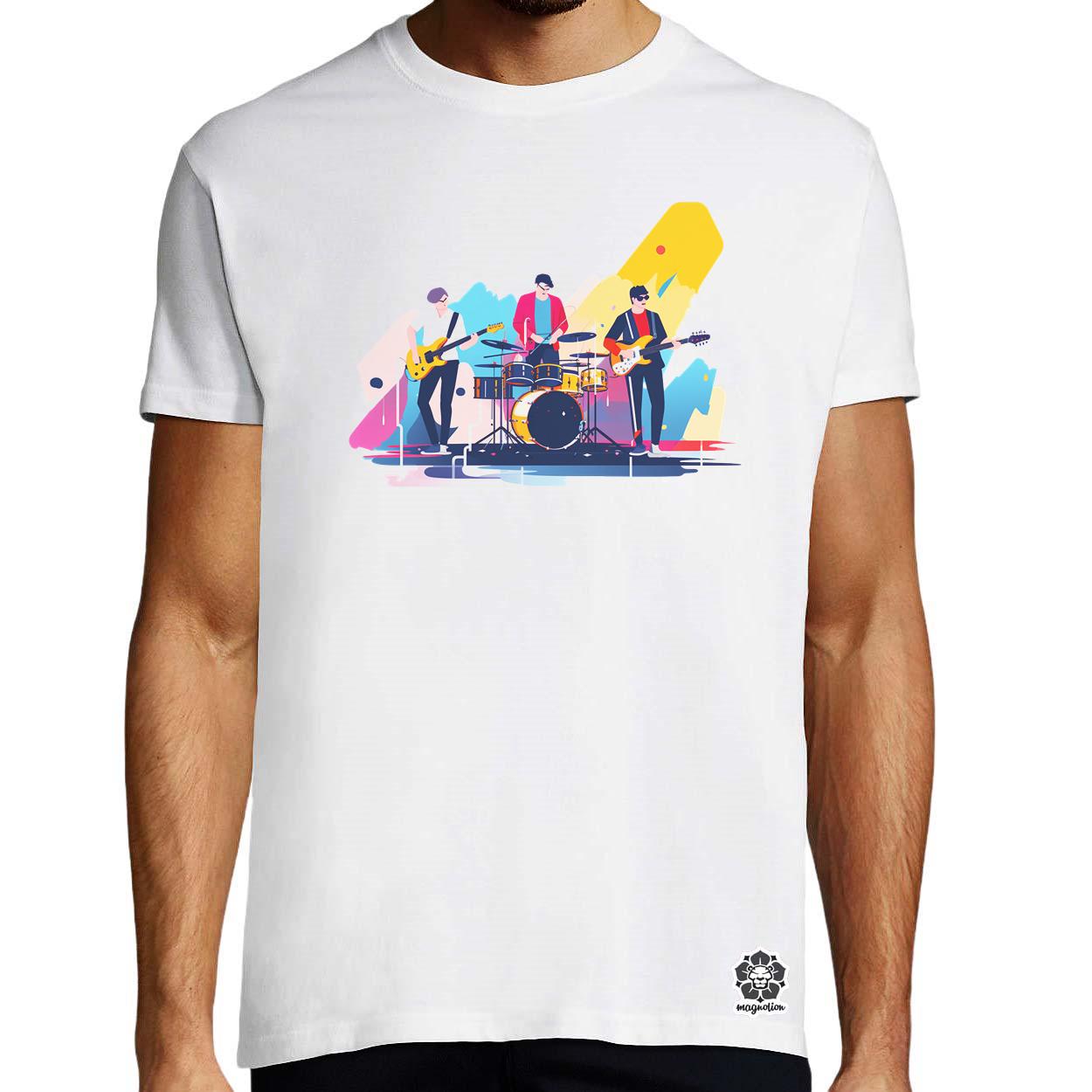 Minimalista funky banda v3 egyedi póló 